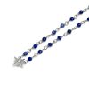 North Star Blue & Silver Tone Beaded Charm Necklace - Image 4
