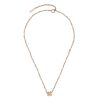 Dogwood Rose Gold Plated Beaded Charm Necklace - Image 2