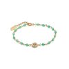 Minima Bee Green & Gold Plated Beaded Charm Bracelet - Image 2