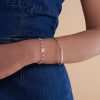 Dogwood Rose Gold Plated Beaded Charm Bracelet - Image 3