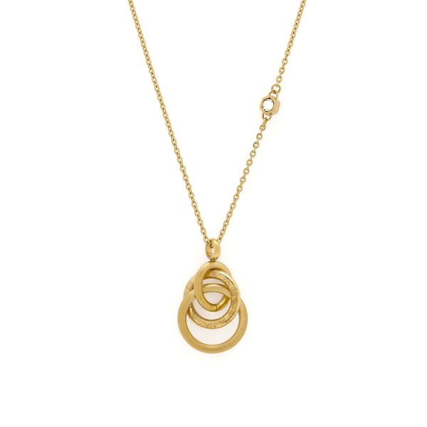 Encircle Gold Plated Pendant Necklace