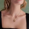 Encircle Gold Plated Pendant Necklace - Image 3
