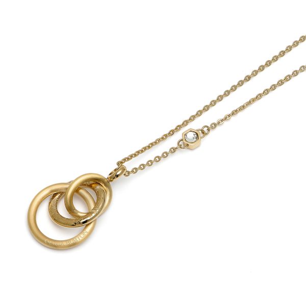 Encircle Gold Plated Pendant Necklace - Image 4