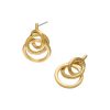 Encircle Gold Plated Earrings - Image 4