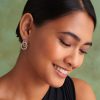 Encircle Silver & Rose Gold Plated Earrings - Image 3