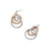 Encircle Silver & Rose Gold Plated Earrings - Image 4