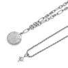 Ever Stacked Silver Tone Multi-Chain Necklace - Image 4