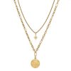 Ever Stacked Gold Plated Multi-Chain Necklace