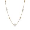 By The Sea Pearl Gold Plated Necklace