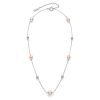 By The Sea Pearl Silver Tone Necklace - Image 2