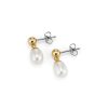 By The Sea Pearl Gold Plated Drop Earrings - Image 4