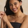 By The Sea Pearl Gold Plated Drop Earrings - Image 5