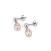 By The Sea Pearl Silver Tone Drop Earrings - Image 4