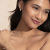 By The Sea Pearl Silver Tone Drop Earrings - Image 5