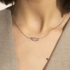 Feather Rose Gold Plated Necklace - Image 3