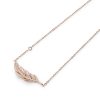 Feather Rose Gold Plated Necklace - Image 4