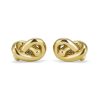 Lovers Knot Gold Plated Stud Earrings