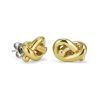 Lovers Knot Gold Plated Stud Earrings - Image 2