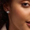 Lovers Knot Silver Tone Stud Earrings - Image 3