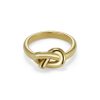 Lovers Knot Gold Plated Ring L - Image 2