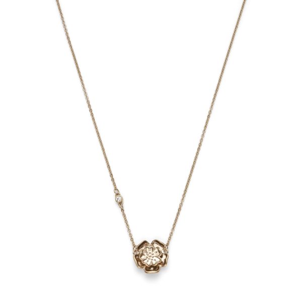 Tudor Rose Rose Gold Pendant Necklace