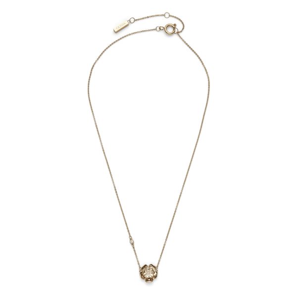 Tudor Rose Rose Gold Pendant Necklace - Image 2