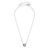 Tudor Rose Silver Tone Pendant Necklace - Image 2