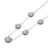 Tudor Rose Silver Tone Multi Station Necklace - Image 4
