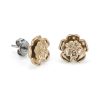 Tudor Rose Rose Gold Plated Stud Earrings - Image 2