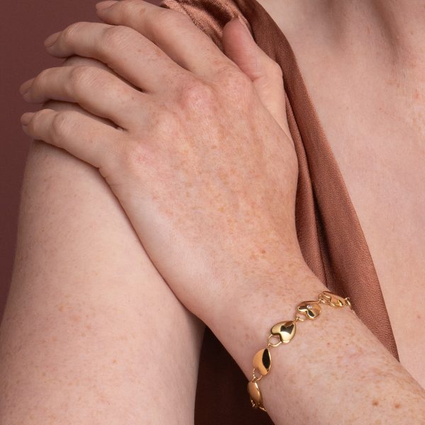 Locked Heart Gold Plated Bracelet - Image 3