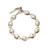 Locked Heart Rose Gold Plated Bracelet