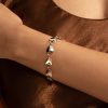 Locked Heart Rose Gold Plated Bracelet - Image 3