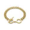 Honeycomb Toggle Gold Plated Bracelet - Image 2