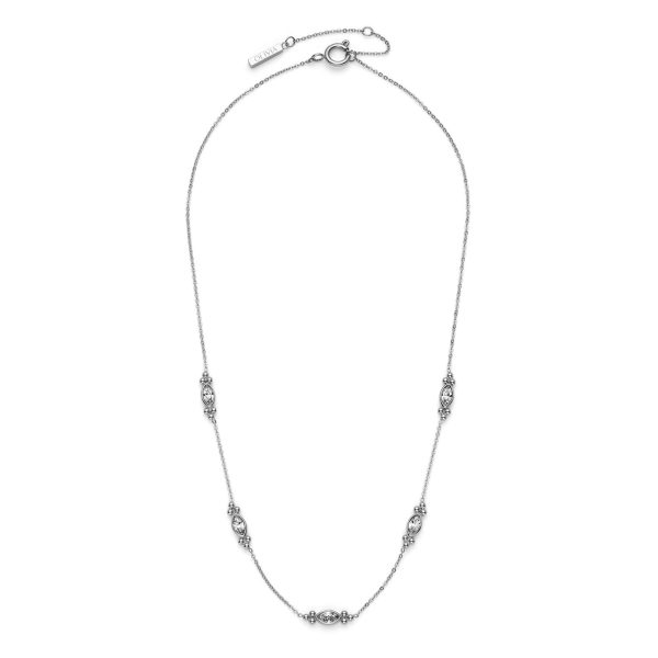 Dainty Silver Tone Necklace - Image 2