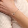 Dainty Silver Tone Bracelet - Image 3
