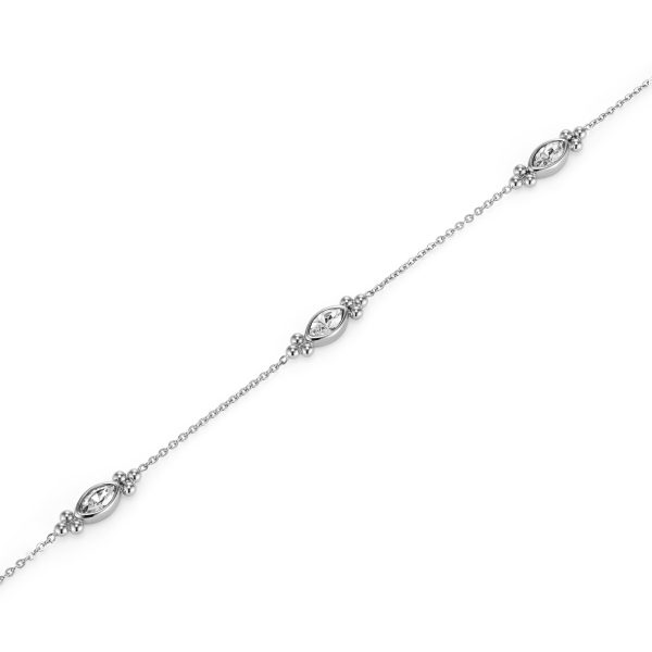 Dainty Silver Tone Bracelet - Image 4