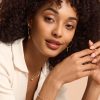 Dainty Gold Plated Hoop Earrings - Image 5