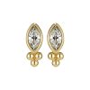 Dainty Gold Plated Stud Earrings