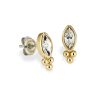 Dainty Gold Plated Stud Earrings - Image 2