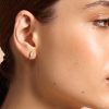 Dainty Rose Gold Plated Stud Earrings - Image 3