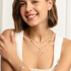 Honeycomb Silver Tone Drop Earrings - Image 4