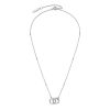 Amity Interlock Silver Tone Necklace - Image 2