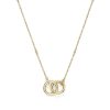 Amity Interlock Gold Plated Necklace