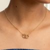 Amity Interlock Gold Plated Necklace - Image 3
