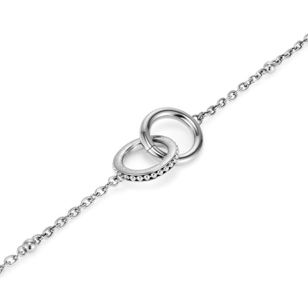 Amity Interlock Silver Tone Bracelet - Image 4