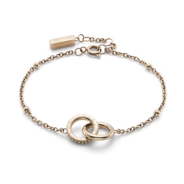 Amity Interlock Rose Gold Plated Bracelet - Image 2
