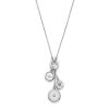 Bee and North Star Silver Tone Charm Necklace
