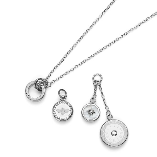 Bee and North Star Silver Tone Charm Necklace - Image 5