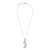 Bee and North Star Silver & Rose Gold Plated Charm Necklace - Image 2