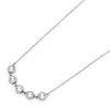Ever Stacked Crystal Honeycomb Silver Tone Stacking Necklace - Image 4